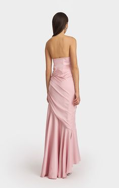 Sadie Hawkins Dress, Corset Bridesmaid Dress, Senior Dresses, Strapless Pink Dress, Elegant Satin Dress, Corset Draping, Dress Stole, School Dance Dresses, Deb Dresses