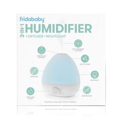 the humidifier is in its packaging with instructions on how to use it for sleep