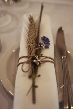 an image of a place setting with flowers on it