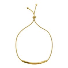 Add eye-catching style to any outfit with this Adornia 14k gold plated bar lariat bracelet. Add eye-catching style to any outfit with this Adornia 14k gold plated bar lariat bracelet.Click on this JEWELRY & WATCHES GUIDE to learn about fit, styles, materials and more! Nickel free Metal: brass Length: 9 in. Packaging: pouch Plating: 14k gold Finish: polished Size: 7". Color: Gold Tone. Gender: female. Age Group: adult. Elegant Yellow Gold Jewelry With Adjustable Cord, Gold Metal Bracelets With Sliding Knot, Gold Metal Jewelry With Sliding Knot, Gold Lariat Bracelet For Gift, Minimalist Adjustable Gold Bracelet, Adjustable Tarnish Resistant Chain Bracelet For Formal Occasions, Adjustable Yellow Gold Chain Bracelet For Formal Occasions, Adjustable Yellow Gold Chain Bracelet For Formal Events, Formal Adjustable Tarnish Resistant Chain Bracelet