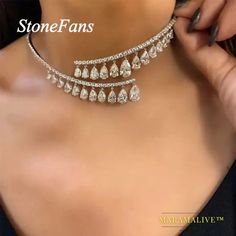 Statement Necklace - A Bold Fashion Choice for Women Spiritual Necklaces, Fancy Birthday Party, Fancy Birthday, Expensive Rings, Spiritual Necklace, Rhinestone Material, Rings And Necklaces, Layered Necklaces Silver, Party Necklace