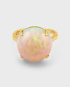 This statement piece showcases a stunning, large opal centerpiece set in 14k gold, handcrafted with care in NYC. Opal 14 Karat Gold Size 5,6,7,8,9 Handmade in NYC Precious Opal, Citrine Crystal, Jewelry Lookbook, Opal Ring, Ring Ring, Amethyst Crystal, Pearl Ring, Opal Rings, Turquoise Jewelry