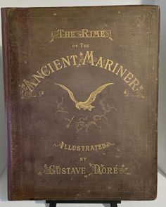 an old book with the title of the tale of the ancient marine written on it