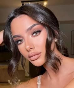 hairstyles for women Model Wedding Makeup, Bridal Makeup For Brunettes With Green Eyes, Glowing Goddess Makeup, Bridal Makeup To Make Eyes Bigger, Prom Nails Acrylic 2023, Smoky Neutral Makeup, Selena Gomez Glam Makeup, Soft Wedding Makeup For Brown Eyes Rose Gold, Glam Makeup Almond Eyes