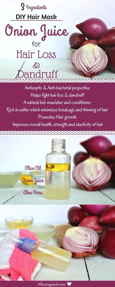 Onion Juice for hair loss and dandruff is the oldest remedy that not only strengthens your hair root, it is also good hair conditioner. It also promotes hair growth. Do check out how can it benefit your hair. Juice For Hair, Onion Juice For Hair, Hair Lice, Best Hair Conditioner, Olive Oil Hair, Onion Juice, Hair Masks, Hair Treatments