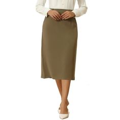 STYLE - Keep your look professional and stylish in this pencil skirt from Hobemty, featuring a high waist, side pockets and split back. OUTFIT - Pair with solid shirts and high heels for a elegant office look. OCCASION - Focused on Ladies' Semi-Formal Wear - This skirt can be a perfect addition to almost any outfit from formal to daily wear, great for work, meeting, office, businesses, work, party, cocktail, wedding, casual, daily dressing, etc. Measurement (in inches) International Size-------- Back Outfit, Meeting Office, Below The Knee Skirt, Tulle Long Skirt, Wedding Casual, Womens Denim Skirts, Bodycon Pencil Skirt, Semi Formal Wear, High Waisted Pleated Skirt