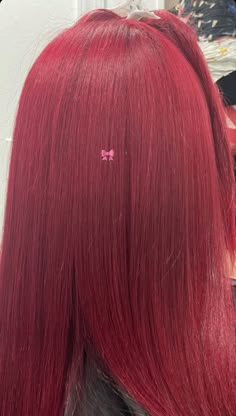 Raspberry Hair Color, Dyed Hair Colors, Strawberry Hair Color, Hairstyle Suggestions, Dye Hair Ideas, Red Straight Hair, Raspberry Hair, Cool Hair Colors, Red Hairstyle