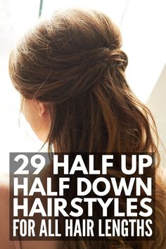 Styles With Braids, Straight And Curly Hair, Lazy Girl Hairstyles, Down Hairstyles For Long Hair, Hair Spring, Simple Updo, Half Up Half Down Hairstyles, Hair Tutorials Easy, Half Up Half Down Hair