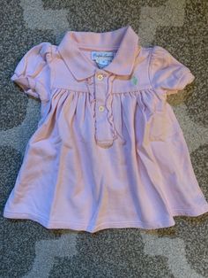 Ralph Lauren Baby Girl 3 Months Pink Polo Dress Pony EUC. Cute Fitted Ralph Lauren Dress, Ralph Lauren Cotton Dresses With Short Sleeves, Cute Ralph Lauren Dress With Ruffles, Cute Ruffled Ralph Lauren Dresses, Ralph Lauren Cotton Short Sleeve Dresses, Cute Ralph Lauren Short Sleeve Dress, Ralph Lauren Cotton Dresses For Playtime, Ralph Lauren Short Sleeve Cotton Dresses, Pink Pony Ralph Lauren