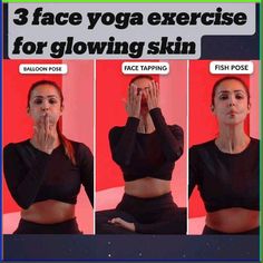 3 Face Yoga exercise for glowing skin Exercise For Glowing Skin, Quick Makeup Routine, Funny Stickman, Face Yoga Exercises, Face Brightening, Clear Healthy Skin, Slimmer Face