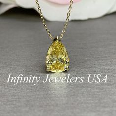 Pear shape pendant with yellow diamond, and 18 inch yellow gold chain #5697 #GiftForHer #GoldNecklace #14kYellowGold #HolidayGiftIdea #SimulatedDiamond #BirthdayGift #YellowPear #WeddingJewelry #DiamondNecklace #MothersDay Yellow Gold Pear-shaped Gemstone Drop Necklace, Gold Pear-shaped Drop Necklace With Gemstone, Pear-shaped Gemstone Drop Necklace In Yellow Gold, Gold Pear-shaped Solitaire Necklace For Formal Occasions, Pear-shaped Gemstone Drop Necklace For Anniversary, Gold Solitaire Necklace With Brilliant Cut Pear-shaped, Gold Pear-shaped Diamond Solitaire Necklace, Gold Pear Shaped Diamond Solitaire Necklace, Gold Drop Necklace With Pear-shaped Diamond