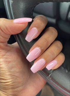 Baby Pink Nails, Milky Nails, Casual Nails, Classy Acrylic Nails, Pink Nail, Pink Acrylic Nails, Neutral Nails, Fire Nails, Pretty Acrylic Nails