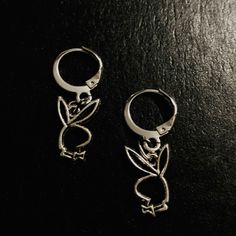 Simply Cool Silver Playboy Bunny Style Earrings. Hoop Is Nickel Free And Plated With Silver. Can Be Worn By Male Or Female. Made Of Zinc Alloy Metal. Brand New Boutique Item Without Tag. Mix And Match Any Items Listed 4 For $20 And Save Just Bundle Your Items And Send Offer!!! Cute Nickel-free Metal Hoop Earrings, Coach Earrings, Crystal Statement Earrings, Enamel Stud Earrings, Silver Heart Earrings, Star Earrings Stud, Playboy Bunny, Square Earrings Studs, Earrings Hoop