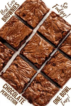 chocolate brownies cut into squares on top of each other