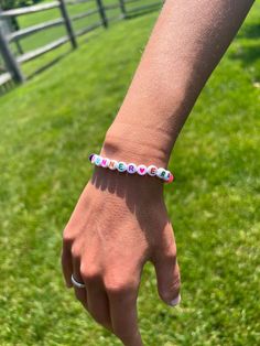 Elastic handmade friendship bracelet that adds a little fun for your everyday run. Running Bracelet, Handmade Friendship Bracelets, Run Like A Girl, Girl Sweatshirts, Long Sleeves Jacket, Friendship Bracelet, Free Giveaway, Friendship Bracelets, Mother’s Day