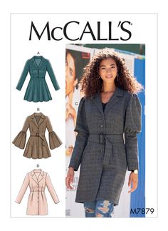 a women's coat and jacket sewing pattern