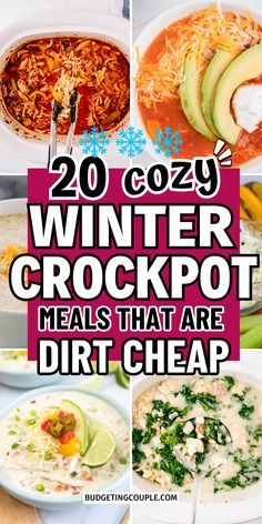 Cheap & Unique Winter Crockpot Recipe: cheap meals budget, comfort food dinner recipes, quick and inexpensive dinner recipes Simply Crockpot Meals, Comfy Crockpot Meals, Yummy Crock Pot Recipes, Cheap But Good Dinner Recipes, Budget Crock Pot Meals, Inexpensive Slow Cooker Meals, Crock Pot Recipes For Cold Weather, Crockpot Recipes That Freeze Well, Busy Crock Pot Meals