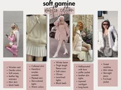 Gamine Winter Outfits, Soft Gamine Kibbe, Gamine Outfits, Lover Style, Classic Essence, Kibbe Body Types, Layered Mini Skirt, Style Essence