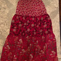 Red Express Maxi Skirt, Float, Nwot Skirts Red, Floral Maxi Skirt, Spring Style, Floral Maxi, Pink Red, Spring Fashion, Float, Maxi Skirt, Womens Skirt