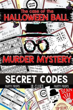 Wow your crowd with a Halloween CSI Murder Mystery – Spy Party Game for kids (and adults too)! The printable puzzle detective game is a winning combination of puzzles, scavenger hunts, escape rooms, and clues! This printable escape room style game is a great way to entertain the kids, host a birthday party, or host a fun party game for any occasion. Perfect for those hosting a Halloween party or parents looking for ways to entertain the kids on Halloween. Detective Puzzles, Mystery Games For Kids, Escape Room Printable, Codes And Ciphers, Printable Escape Room, Escape Room Games, Escape Room Party, Treasure Hunt For Kids, Detective Game