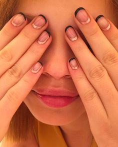 Orange Nail Designs, Orange Nails, Gel Nail Designs, Minimalist Nails, Cute Nail Designs, Nail Trends, Diy Nails, How To Do Nails