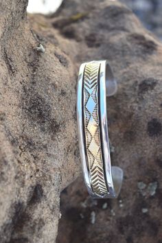 14K & STERLING BRACELET FROM THE RODGERS COLLECTION