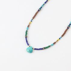 Turquoise, Lapis, and Jade necklace in Sterling Silver Megan Hart, Tiled Quilt, Southern Colorado, Jade Necklace, Nature Inspired Jewelry, Nature Bracelets, Beaded Necklaces, Antique Glass, Making Jewelry