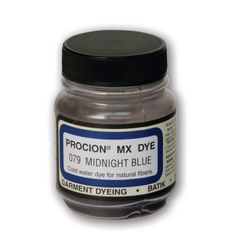 a bottle of pigment ink with the label procionn mix dye on it's lid