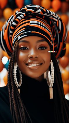 Black Hair Art, African American Beauty, Head Wrap Styles, The Moors, Ethnic Looks, Wallpaper Abstract, Black Art Pictures, Afro Art, African American Art