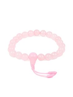 Wear this Rose Quartz Wrist Mala in meditation or anytime you want to feel connected to love and beauty. Rose Quartz is considered the universal stone of peace and unconditional love. Strung on a band with a 3-inch diameter with some stretch to fit most wrists comfortably. May have a pink tassel or braided cord. Made in Nepal. Beads: 23, 7 mm Pink Spiritual Bracelets Hand Wrapped, Pink Spiritual Hand Wrapped Bracelets, Pink Rose Quartz Bracelets For Meditation, Pink Rose Quartz Bracelet For Meditation, Pink Beaded Bracelets For Meditation, Pink Rose Quartz Round Stretch Bracelet, Pink Rose Quartz Stretch Bracelet, Spiritual Rose Quartz Beaded Bracelets For Meditation, Spiritual Rose Quartz Beaded Bracelet For Meditation