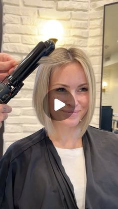 Curl Bob With Straightener, Curls For Bob Hair, Styling A Bob Haircut Tutorial, Chris Jones Hair Bob, Styling Long Bob Tutorials, How To Curl A Bob Haircut Hair Tutorials, Styling A Chin Length Bob, How To Style A Textured Bob, How To Style Textured Bob