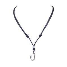 PRICES MAY VARY. Length: Approximately 18 Inches to 34 Inches. The necklace features an adjustable sliding knot, allowing you to customize the length to suit your desired style and preferences. Material: Black waxed cotton cord that is durable and feels soft against your skin. Pendant:.5 Inches x 1.25 Inches Fish Hook (Old Silver Finish) Adjusting: Slide the slip knots on both sides of the pendant by gently moving them away from the pendant to make the necklace large enough to slide over your he Casual Adjustable Necklace With Sliding Knot, Casual Adjustable Necklaces With Sliding Knot, Cotton Cord Necklace, Adjustable Sliding Knot, Slip Knot, Black Cord Necklace, Rope Cord, Unique Gifts For Him, Black Rope