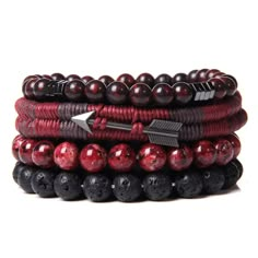 PRICES MAY VARY. TRIBAL LEATHER BRACELETS SET--Classic adjustable bracelets pack, including leather,hemp cords,natural stone beads and Woven Hemp.Different Color and Style can Easy Match Your Everyday Wearing Needs.Economical bracelet set Jewelry for both men and women，Deserve to Buy. TOP-CLASS MATERIAL--High Quality Genuine Leather and Handmade Hemp and Natural Stone Bead,4-Leval Quality Control,100% Handmade;Wearing Experience Survey. Longer Time to Wear. ADJUSTABLE LEATHER BRACELETS--7-8.5 In Beaded Jewelry Designs Ideas, Wire Wrap Bracelets, Jewelry Designs Ideas, Waist Beads African, Black Ninja, Mens Bling, Bracelet Man, Memory Wire Wrap Bracelets, Leather Charm Bracelets