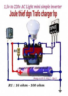 the wiring diagram for an electric light bulb