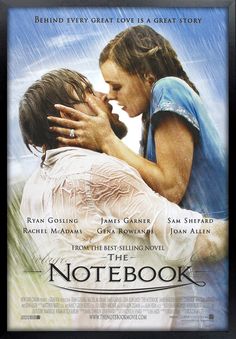 a movie poster for the notebook