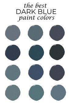 the best dark blue paint colors