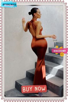 Sexy Solid Slim Sleeveless Backless Dress for Ladies Fashion