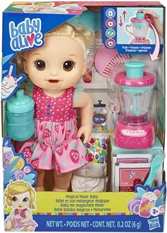 the baby alive doll is in its box