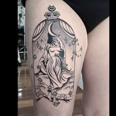 Arm Pit Tattoo Women, Sailor Moon Crystal Tattoo, The Fates Tattoos, Celestial Back Tattoo, Charmed Tattoo, Moon Back Tattoo, Moon Goddess Tattoo, Chalice Tattoo, Tattoo Cover Ups