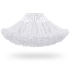 PRICES MAY VARY. MATERIAL--The tulle petticoats for women is made of two layers special pleated soft tulle, plus one Layer soft cotton lining to care your skin.Beautiful,comfortable,refined and breathable. SIZE--This elastic waist short length pettiskirt Waist Size: 20.5-”38.5”(fully stretched);Dress Length: 15.7”. Fit for US size S,M,L.Not a plus size. STYLE--The mini length tulle skirt has two layers special pleated soft tulle to keep the skirt in puffy shape, one Layer soft lining underskirt Petticoat Skirt, Petty Coat, Ruffled Tulle Petticoat For Costume Party, Tulle Petticoat With Ruffled Skirt For Costume Party, Tulle Ruffled Petticoat For Costume Party, White Petticoat, Spring Costume Petticoat With Attached Cancan, White Skirt With Attached Cancan For Costume Party, Petticoat Mini Skirt