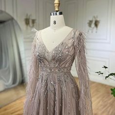 a dress on a mannequin in a room