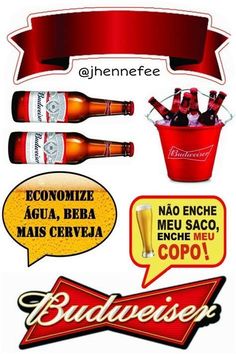 an advertisement for budweiser beer in spanish and english