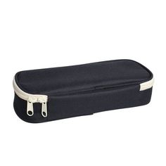 The pencil case has the ability to store and organize up to 20 pens or pencils and other office supplies. It comes with a high-quality, durable zipper that prevent things from falling out. Not only a pen pouch, but it also could be used as a makeup bag, medicine bag or craft bag, etc. Size: One Size.  Color: Black. Lipstick With Lip Liner, Craft Storage Cart, Pencil Cases For Girls, Large Pencil Case, Zipper Pencil Case, Canvas Pencil Case, Cute Storage, Pouch With Zipper, Cute Pencil