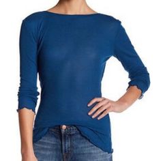 Nwt Free People Eyeswide Open Knit Open Back Top Dusty Blue Very Light Weight Material Update Your Essentials With This Casually Cool Long-Sleeve Top By Free People. Boat Neckline Pullover Styling Long Sleeves Hits At Hip Approx: Measurements Medium: Bust 31”, Length 26” Large: Bust 32”, Length 26.5” 60% Cotton/40% Modal Green Long Sleeve Top, Cuffed Top, Open Back Top, Long Sleeve Floral Top, Cowl Neck Long Sleeve, Dolman Sleeve Tops, Black Long Sleeve Shirt, Gathered Sleeves, Layered Tops