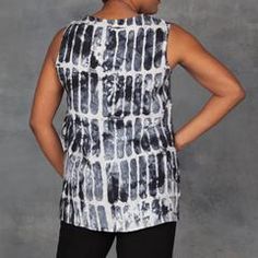 Osei Duro Taifa Tank in Black Chalk Painting On Fabric, Fabric Painting, Tie Dye Top, Graphic Tank Top, Tie Dye