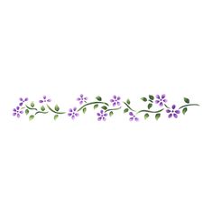 1.5 Inch Floral Border Wall Stencil Designer Stencils, Floral Stencils, Bullet Journal Templates, Vine Drawing, Monogram Stencil, Art Deco Stencil, Border Stencil, Painted Frames, Vine Border