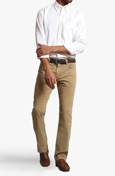 Timeless straight-cut legs and a khaki hue enhance the brunch-to-weekday versatility of soft, stretchy and lightweight twill pants. Style Name:34 Heritage Courage Straight Leg Twill Pants. Style Number: 5418544. Tall Men, Classic Pants, Funny Outfits, Twill Pants, Tall Guys, Straight Leg Pants, Khaki Pants, Straight Leg, Nordstrom