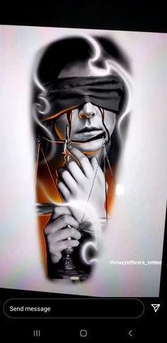 Blind Folded Woman, Blindfolded Woman Tattoo, Blindfold Tattoo, Silent Tattoo, Blindfolded Woman, Ojo Tattoo, Beautiful Angel Tattoos, Alas Tattoo, Justice Tattoo