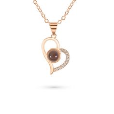 Eternity's Enchantment Photo Necklace - Elegant Eternity Elegant Locket Necklace For Anniversary Gift, Rose Gold Clavicle Chain Jewelry For Anniversary, Elegant Rose Gold Heart Necklace With Round Pendant, Elegant Rose Gold Locket Necklace For Anniversary, Rose Gold Pendant Necklace For Anniversary Gift, Rose Gold Round Pendant Necklace For Anniversary Gift, Rose Gold Pendant Necklace For Anniversary, Elegant Birthstone Locket Necklace Gift, Elegant Locket Necklace For Valentine's Day