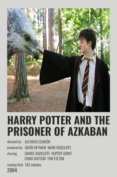 a harry potter and the prisoner of azkaban poster is shown with an eagle